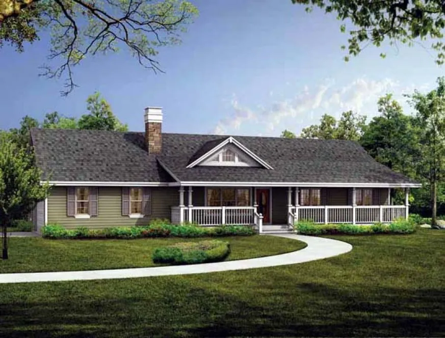 Full Rendering for House Plan #518041