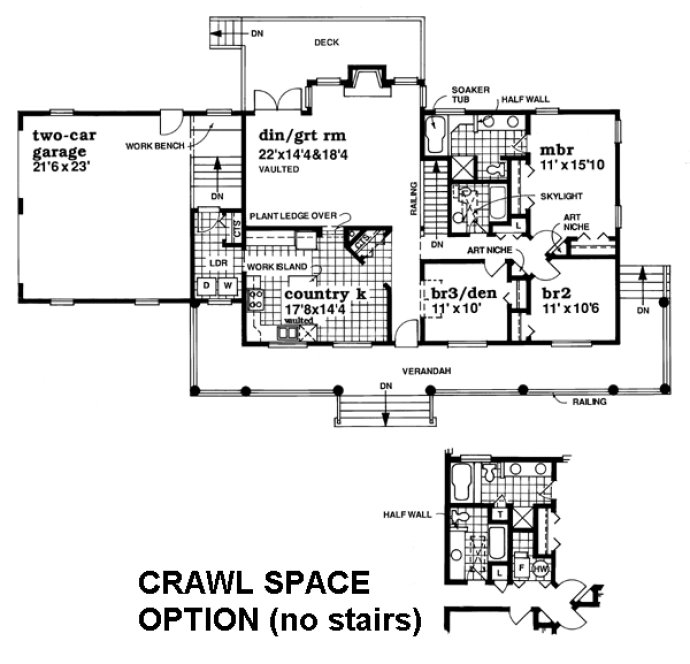 Main Floor Plan for House Plan #518751
