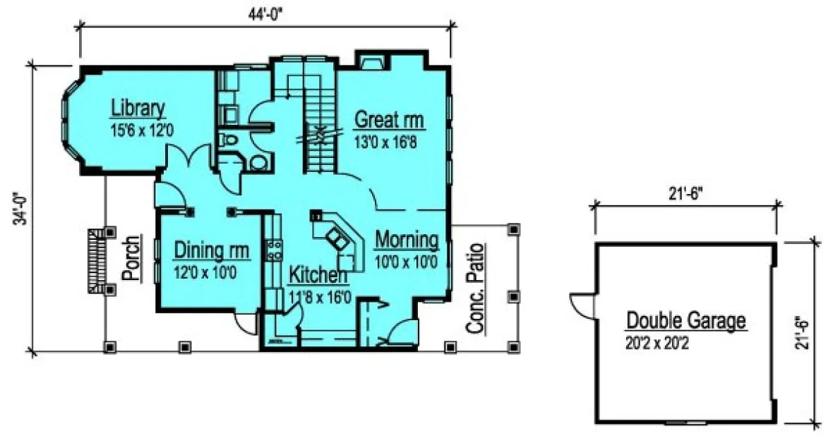 Main Floor Plan for House Plan #570501