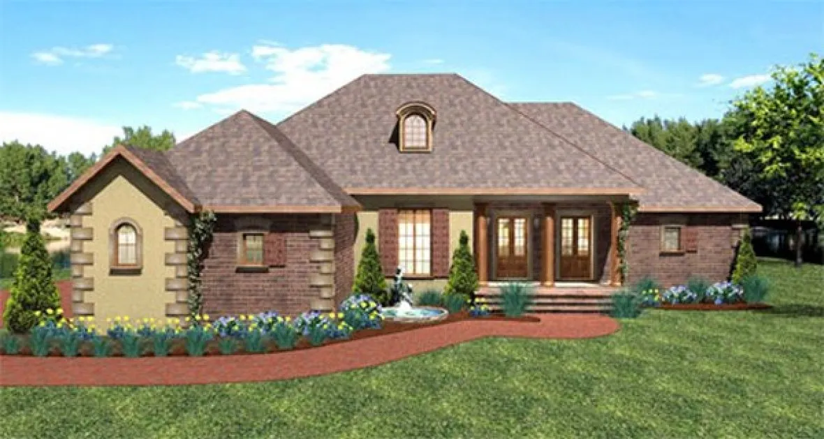 Full Rendering for House Plan #434022
