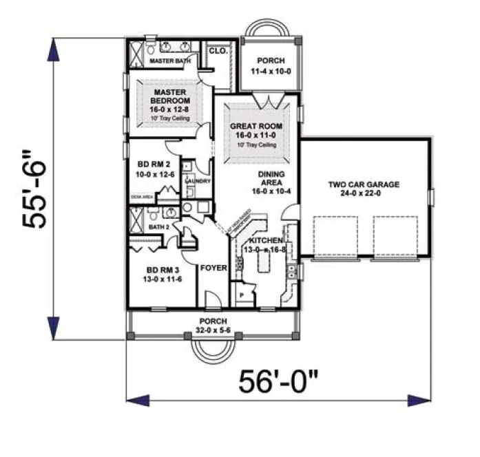 Main Floor Plan for House Plan #433132