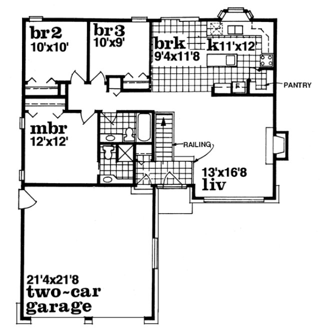 Main Floor Plan for House Plan #511410