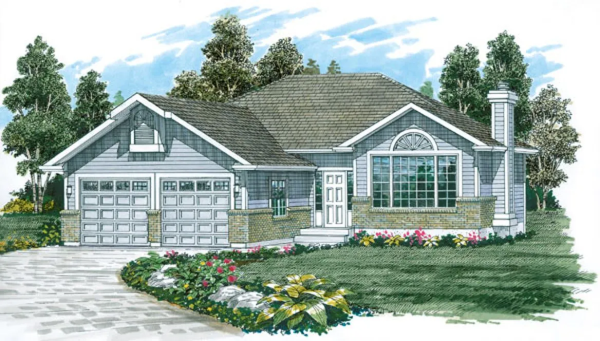 Full Rendering for House Plan #511410