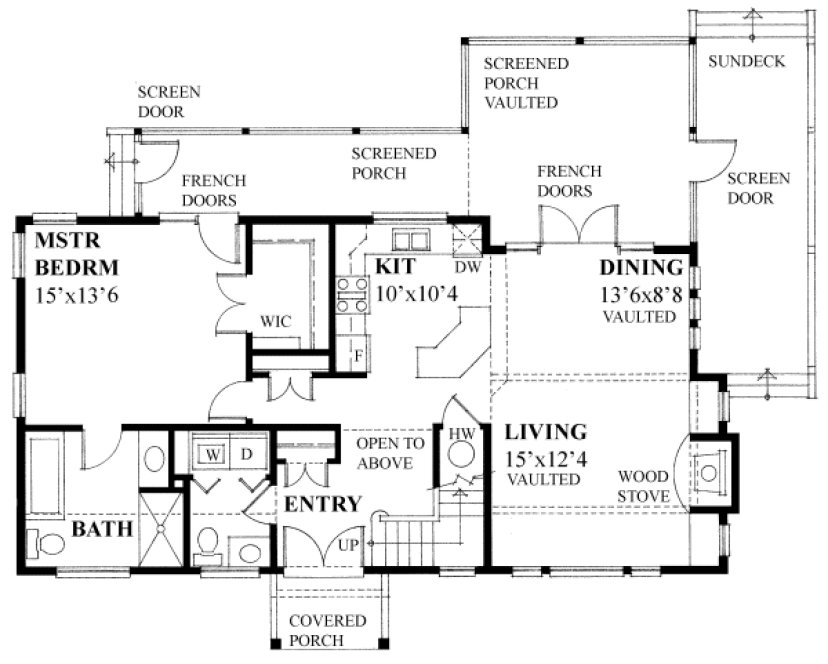 Main Floor Plan for House Plan #268661