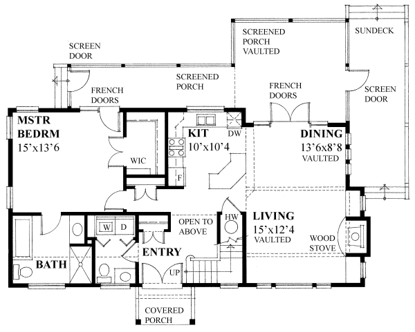 Main Floor Plan for House Plan #268661