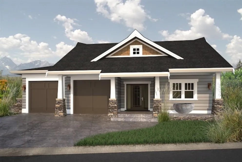 Full Rendering for House Plan #596161