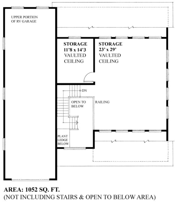 Second Floor Plan for House Plan #261863