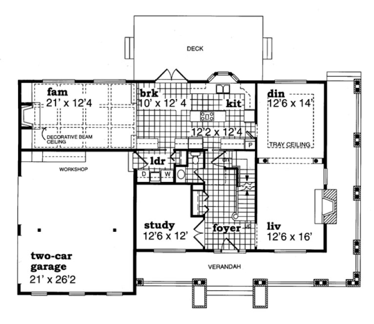 Main Floor Plan for House Plan #510520