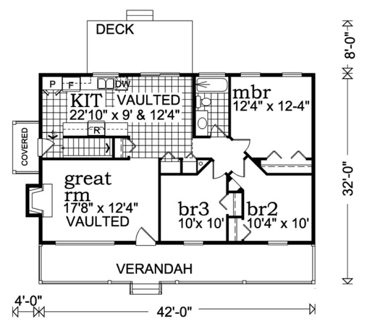 Main Floor Plan for House Plan #511720