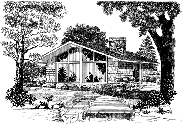 Full Rendering for House Plan #523242