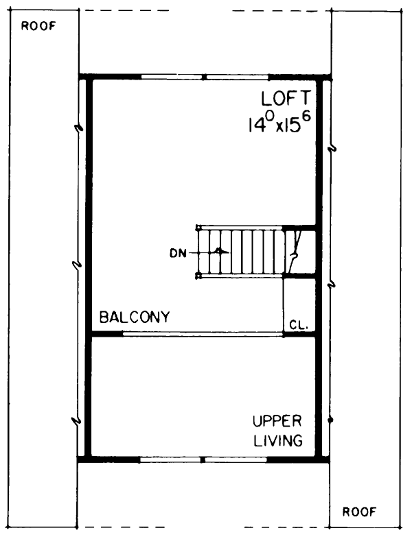 Second Floor Plan for House Plan #521941