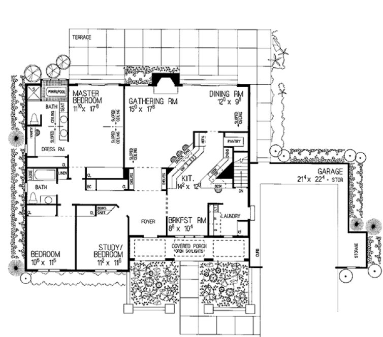 Main Floor Plan for House Plan #528492