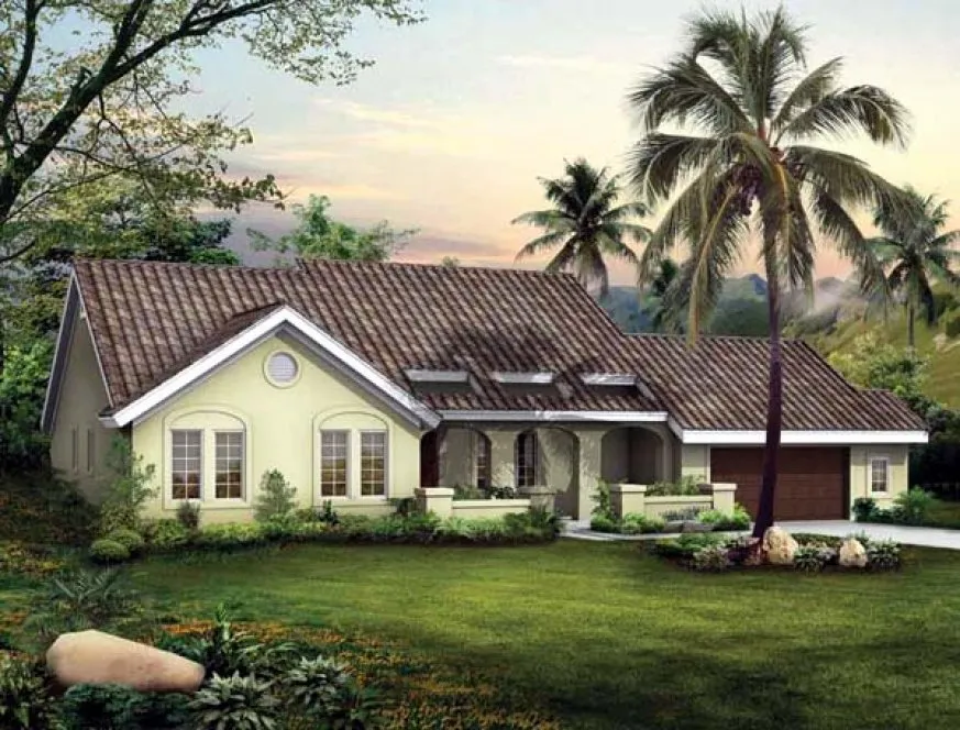 Full Rendering for House Plan #528492