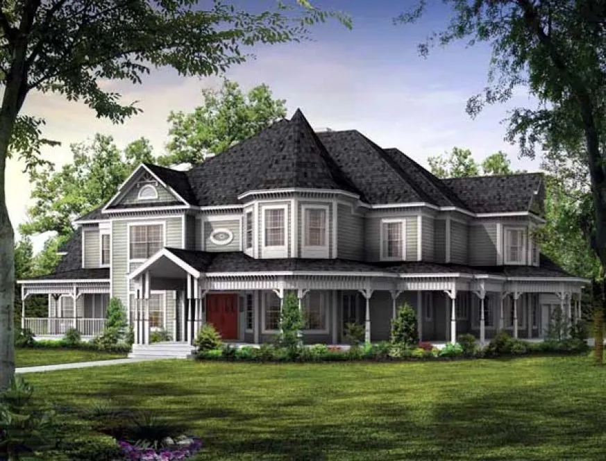 Full Rendering for House Plan #523592