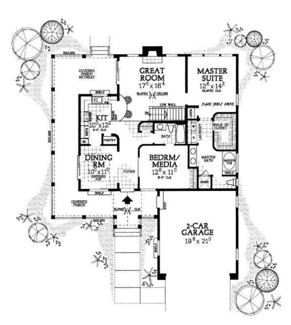 Main Floor Plan for House Plan #529863