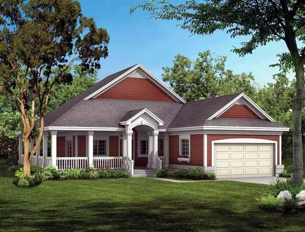 Full Rendering for House Plan #529863