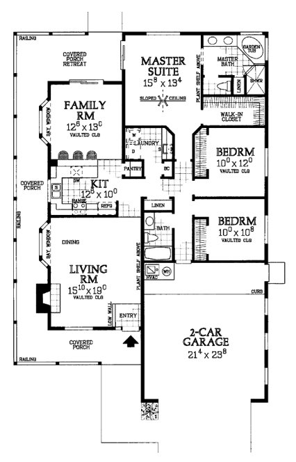 Main Floor Plan for House Plan #528860