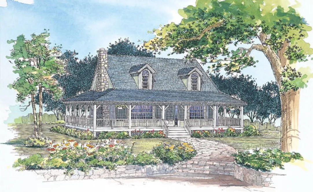 Full Rendering for House Plan #522860