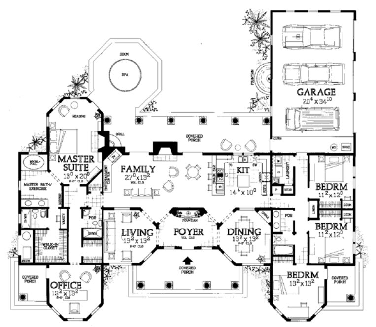 Main Floor Plan for House Plan #521363