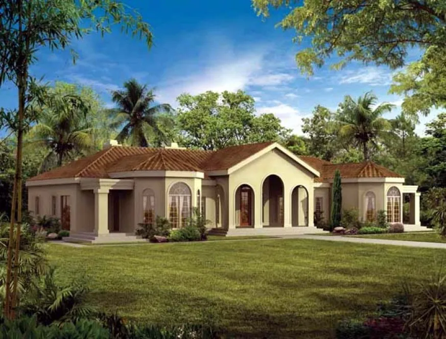 Full Rendering for House Plan #521363