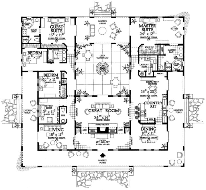 Main Floor Plan for House Plan #523360