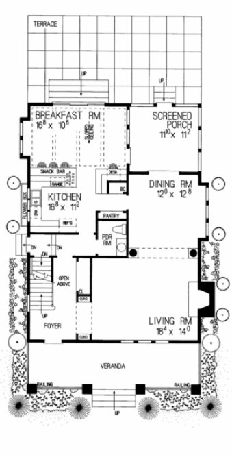 Main Floor Plan for House Plan #526133