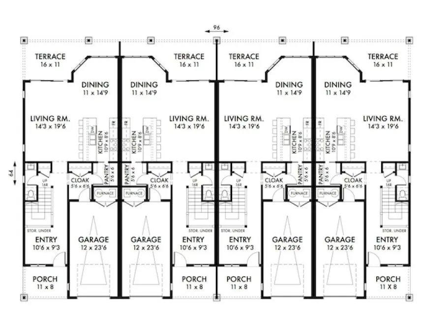 Main Floor Plan for House Plan #594009