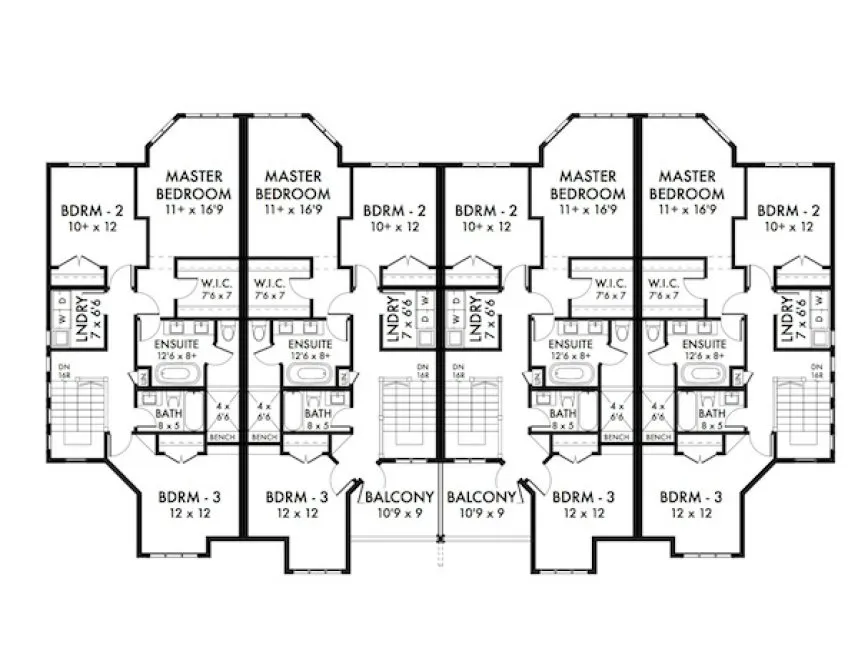 Second Floor Plan for House Plan #594009
