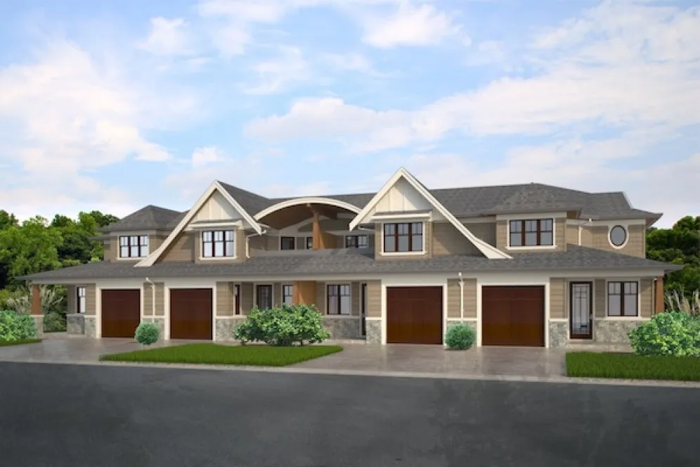 Full Rendering for House Plan #594009