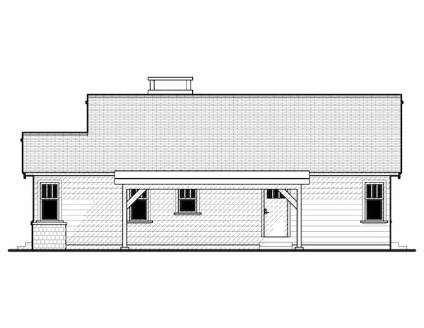 Right Elevation for House Plan #591211