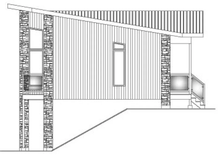 Right Elevation for House Plan #420187