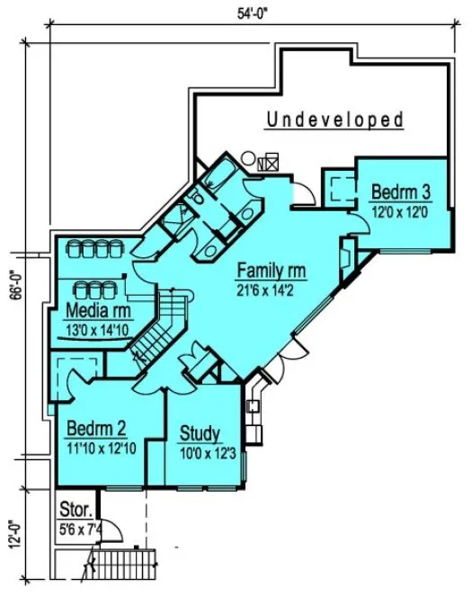 Basement Plan for House Plan #570601