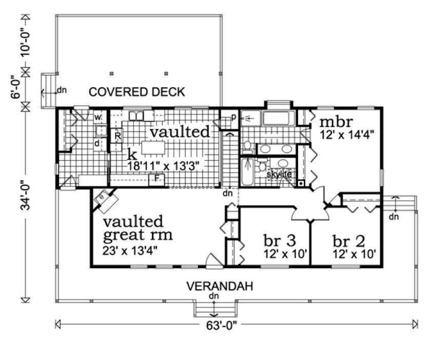 Main Floor Plan for House Plan #510472
