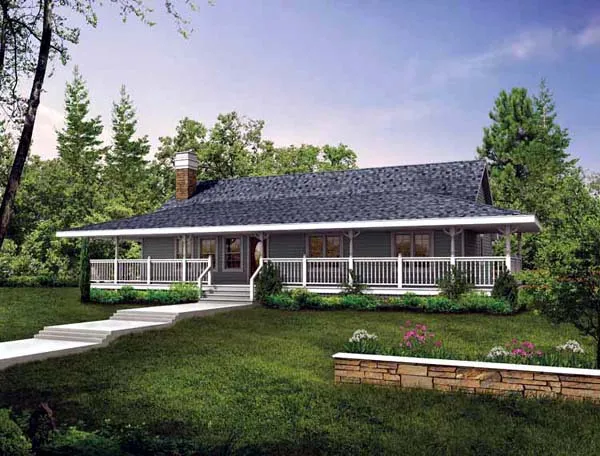 Full Rendering for House Plan #510472