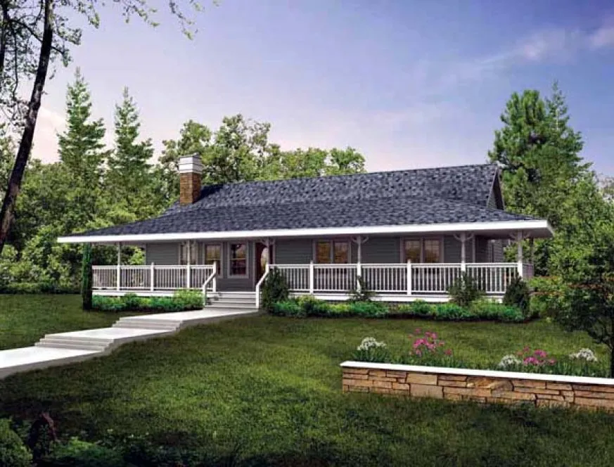 Full Rendering for House Plan #510472