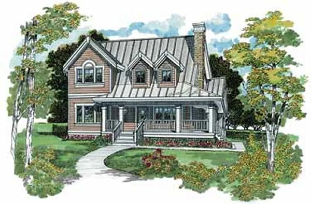 Full Rendering for House Plan #510303