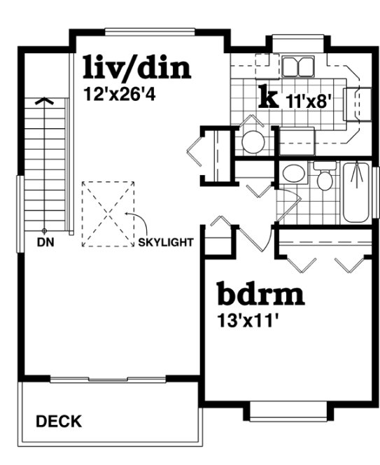 Second Floor Plan for House Plan #510030