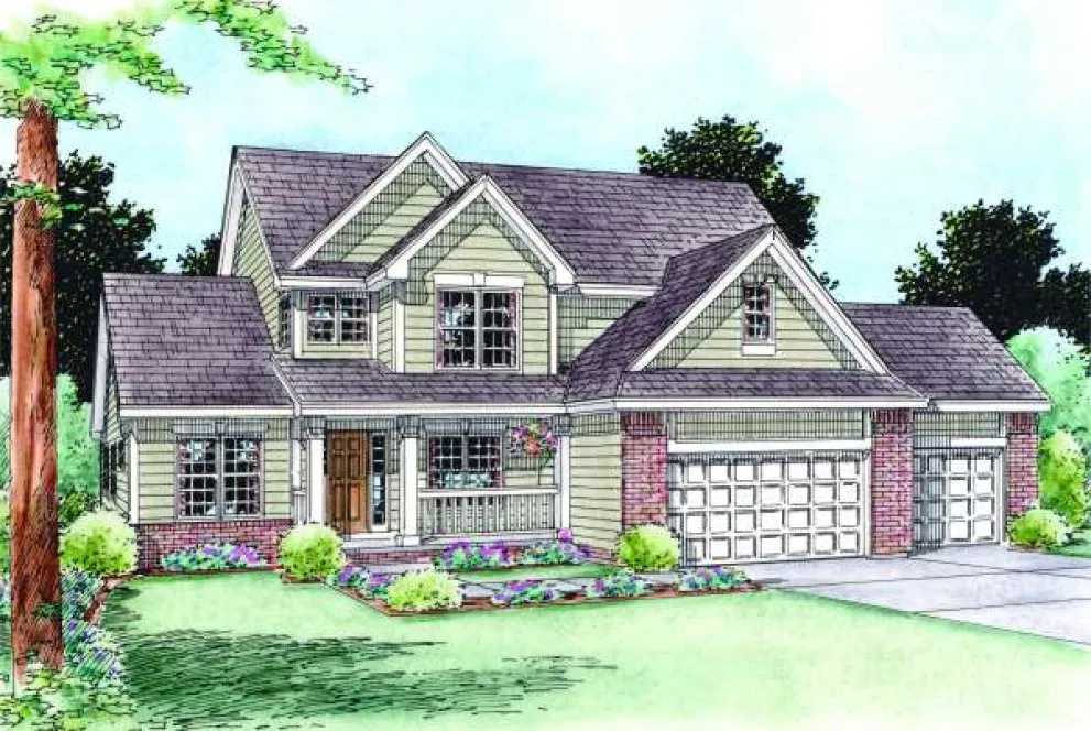 Full Rendering for House Plan #151134