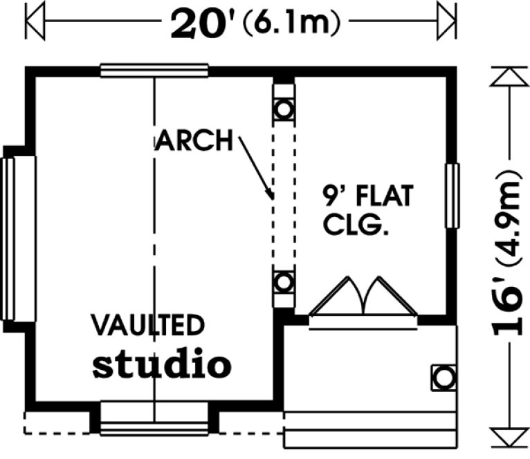 Main Floor Plan for Project Plan #510500