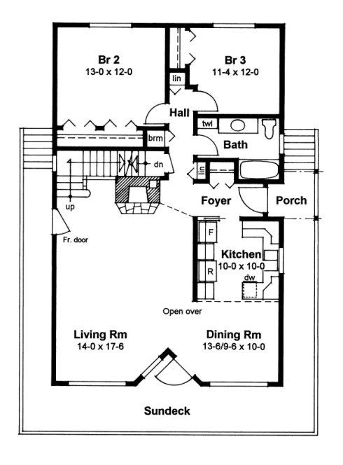 Main Floor Plan for House Plan #224249
