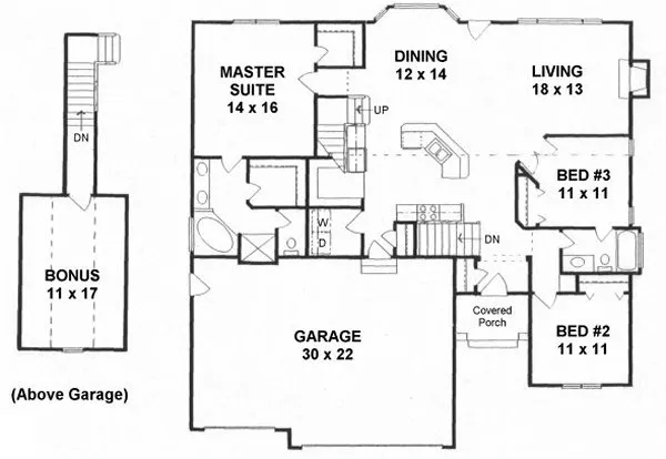 Main Floor Plan for House Plan #350461