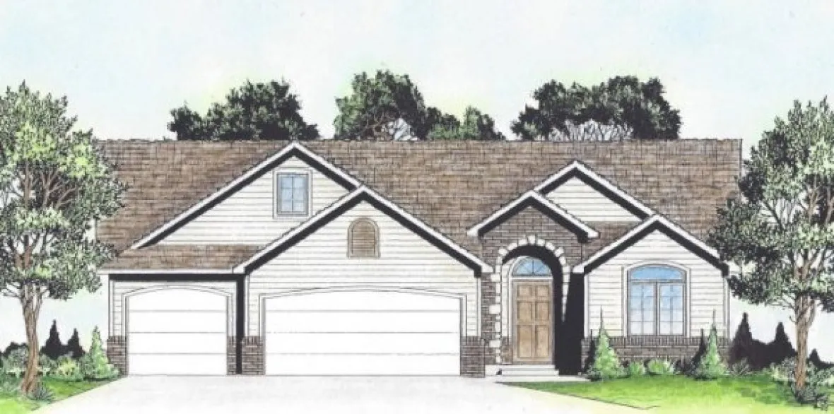 Full Rendering for House Plan #350461