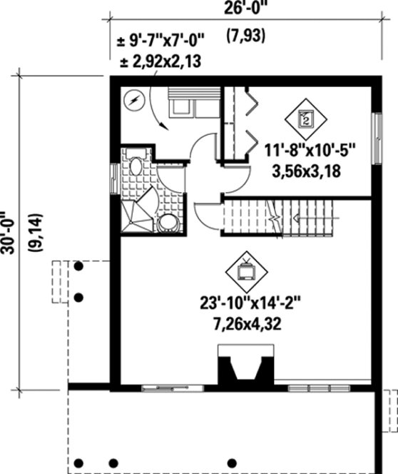 Basement Plan for House Plan #179126