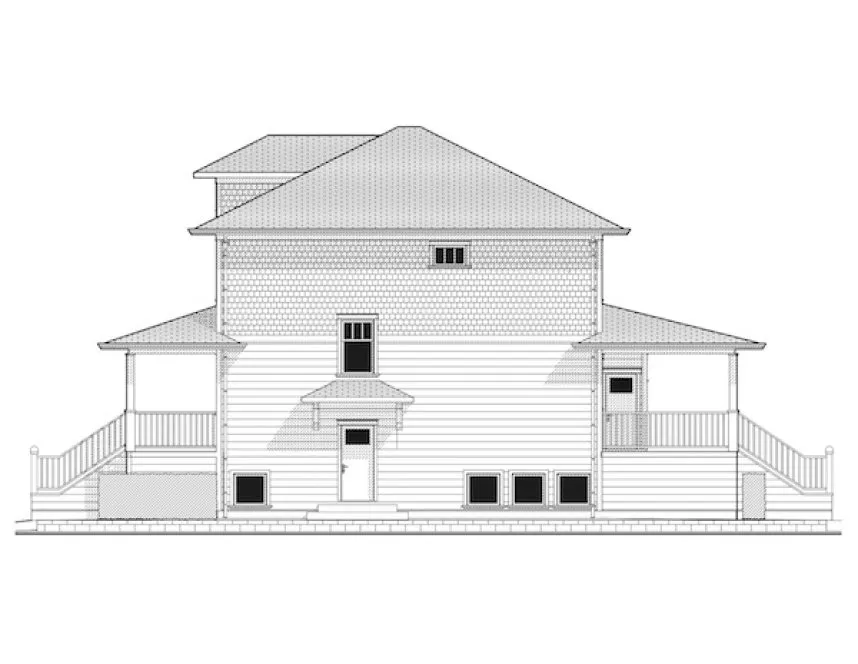 Right Elevation for House Plan #591512