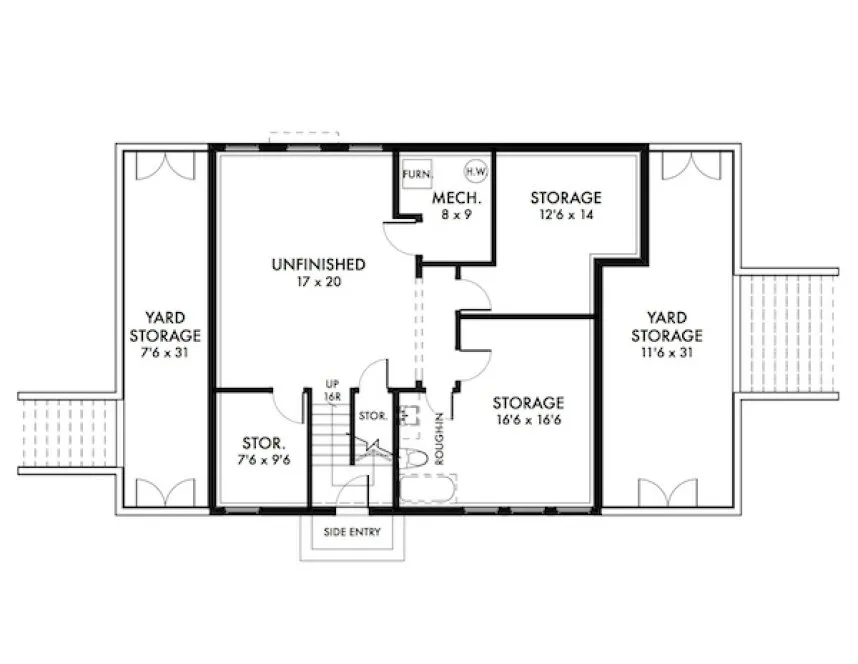Basement Plan for House Plan #591512