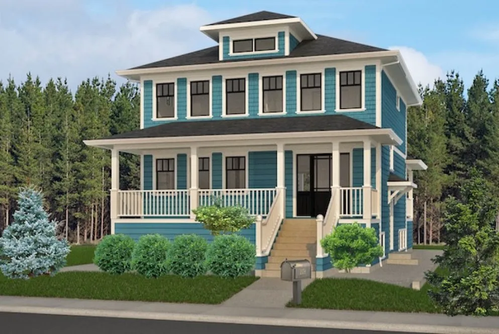 Full Rendering for House Plan #591512