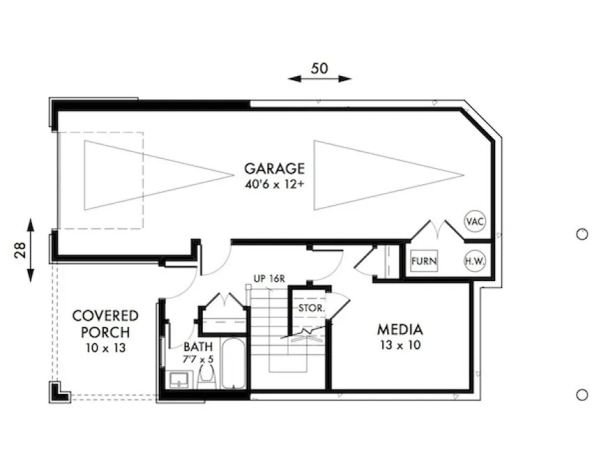 Basement Plan for House Plan #594291