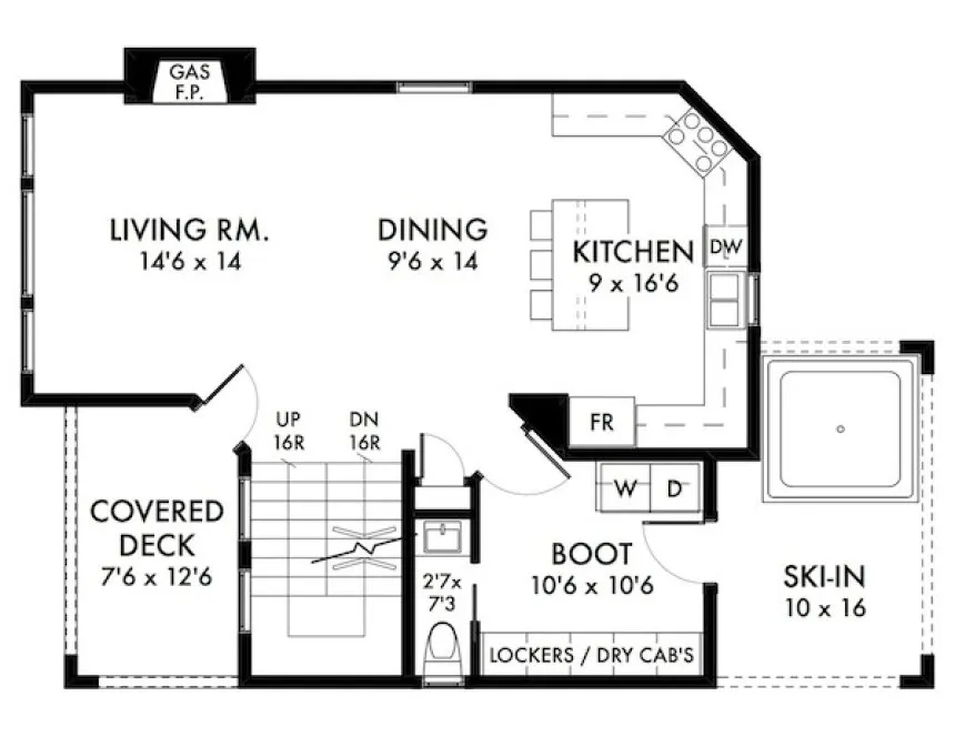 Main Floor Plan for House Plan #594291