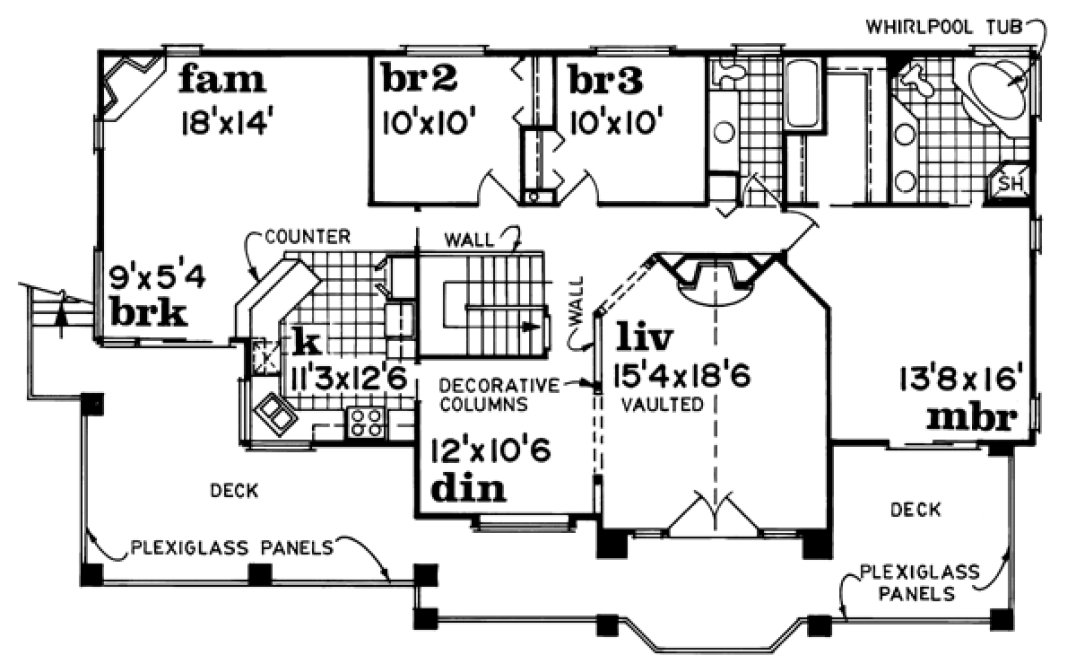 Main Floor Plan for House Plan #511141