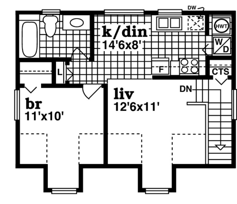 Second Floor Plan for House Plan #510720